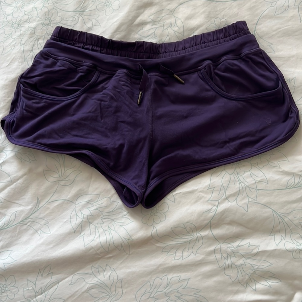 Lulu purple shorts with liner size 6
